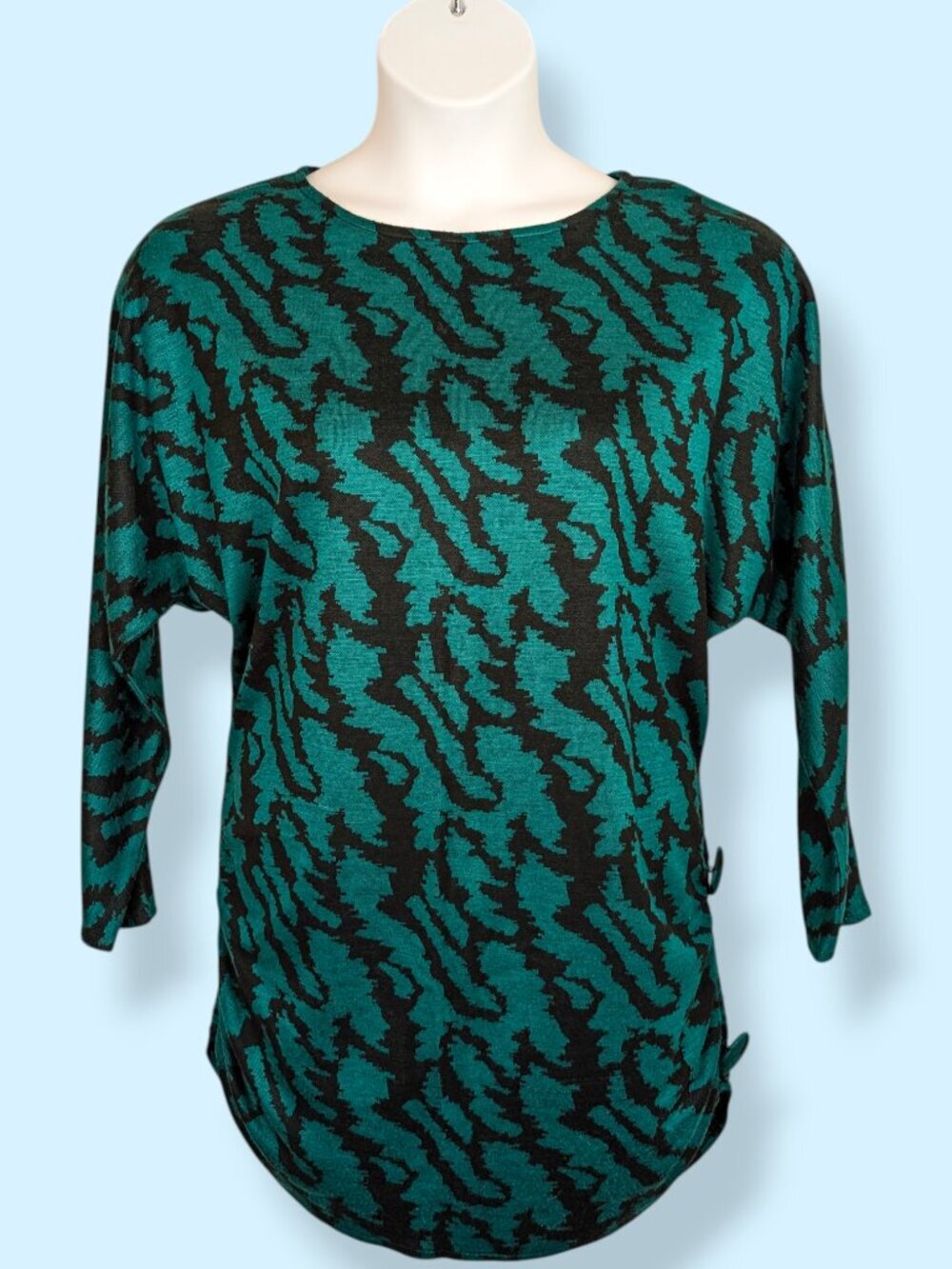 🍁Vintage Joseph Ribkoff Knit Abstract Long Sweater